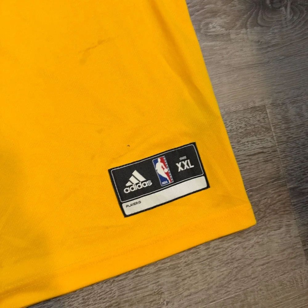 Adidas Denver Nuggets Nikola Jokic 15 Skyline Yellow Basketball Jersey Mens XXL